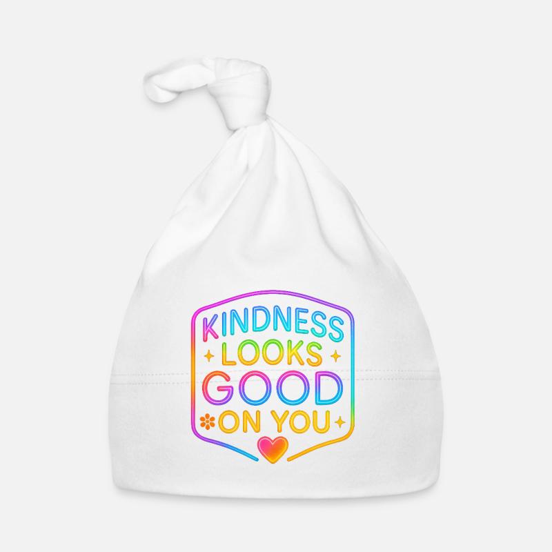 Kindness Neon steht dir gut Baby Bio-Mütze