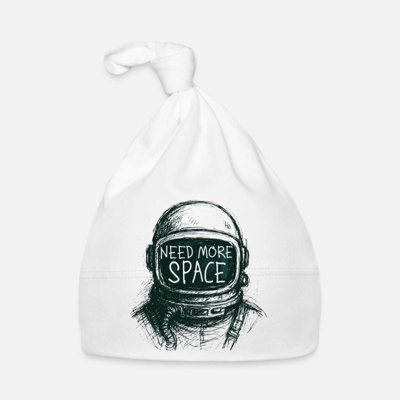 Need More Space Astronaut Spruch Zeichnung Baby Bio-Mütze