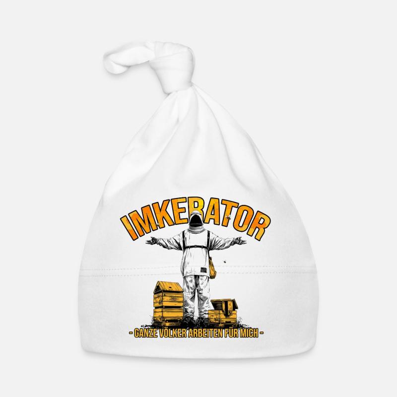 Beekeeper Whole colonies work for me Organic Baby Cap