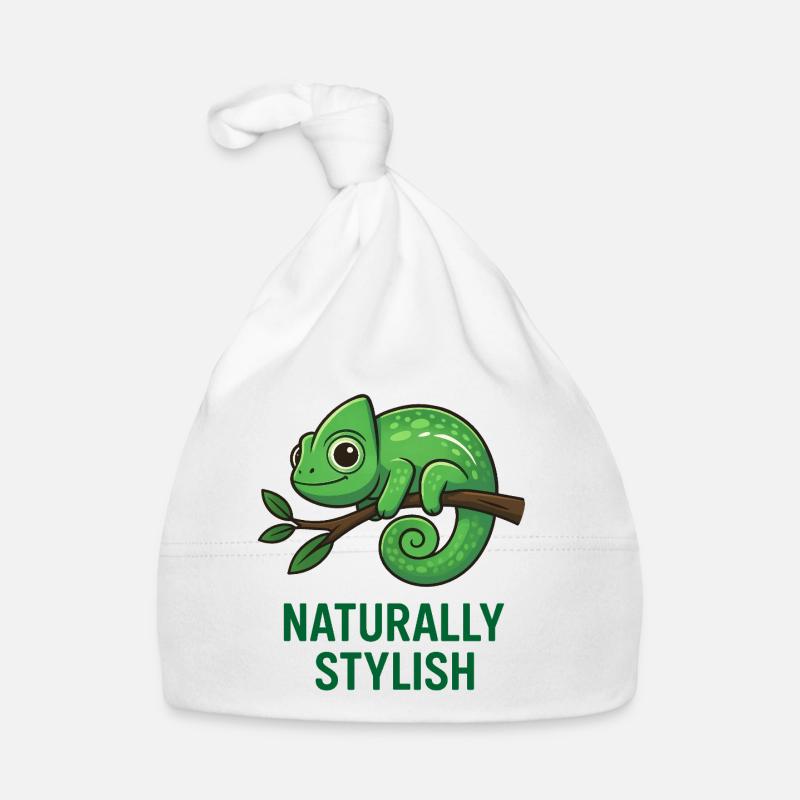 Stylish Chameleon Organic Baby Cap