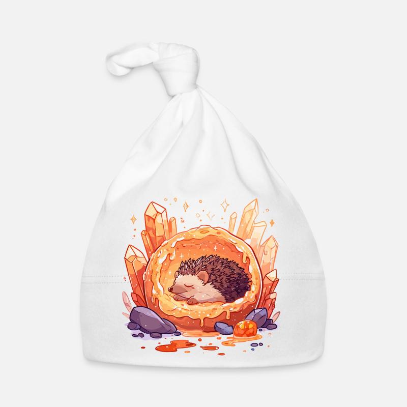 Hérisson dans l’Orbe de Cristal Bonnet bio Bébé