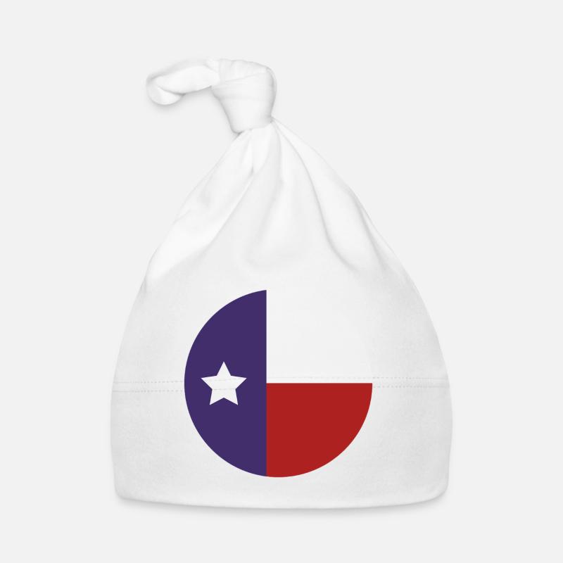 Drapeau rond du Texas Bonnet bio Bébé