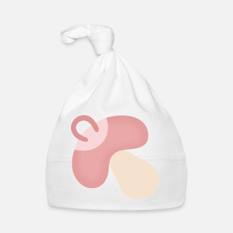 Rosa Schnuller Baby Bio-Mütze