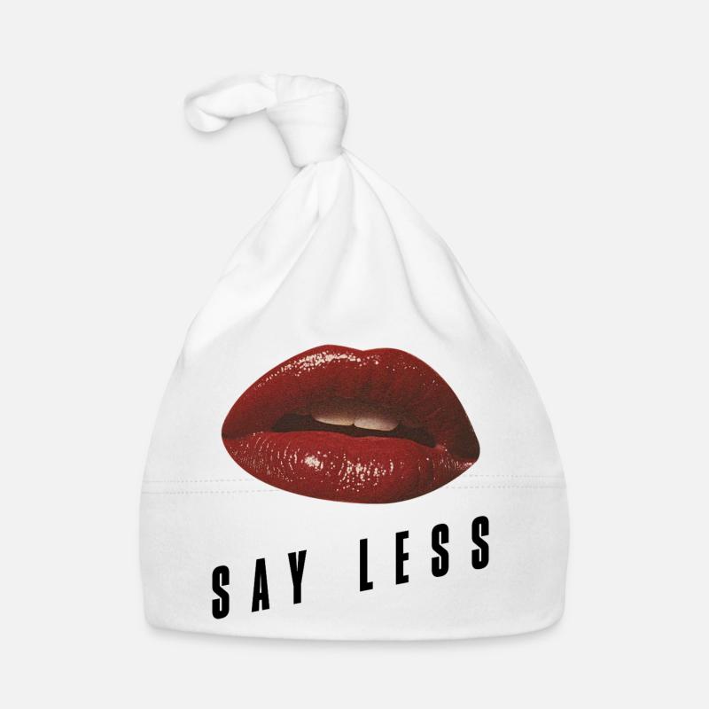Red Lips Minimal – Déclaration audacieuse Bonnet bio Bébé