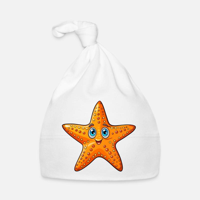 Seestern Baby Bio-Mütze
