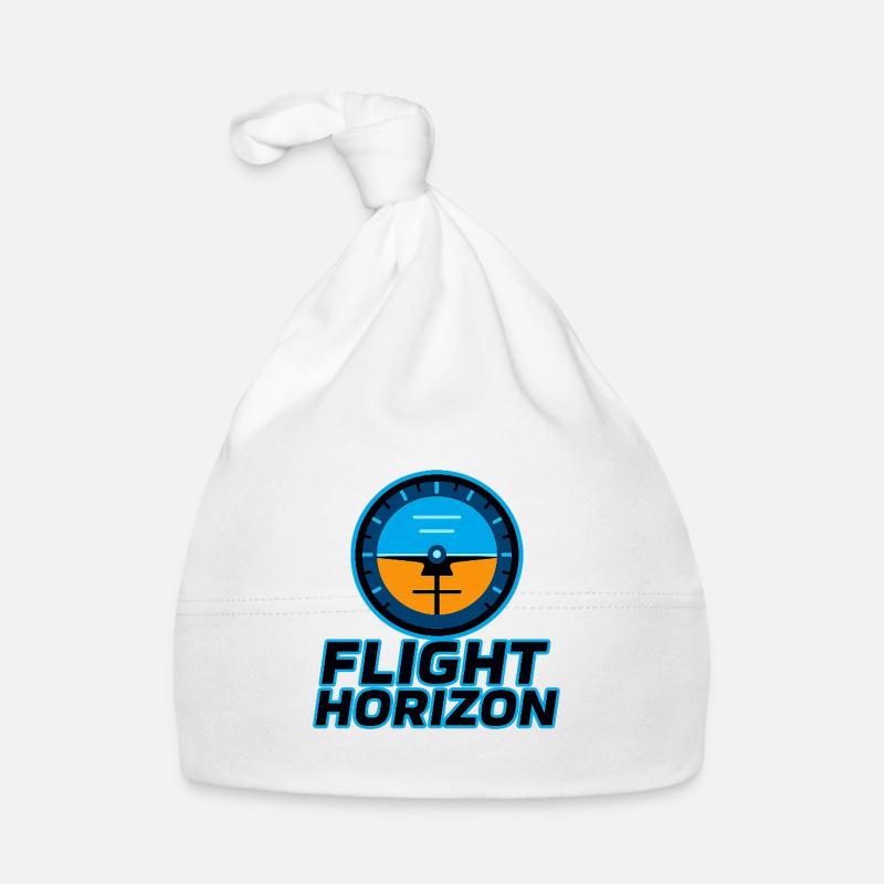 Flight Horizon Logo Organic Baby Cap