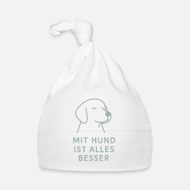 Everything is better with a dog Organic Baby Cap