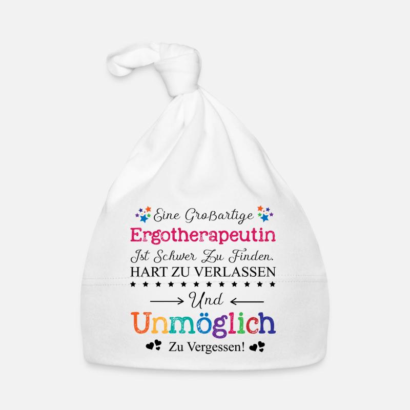 Adieu ergothérapeute Merci cadeau de dire Bonnet bio Bébé