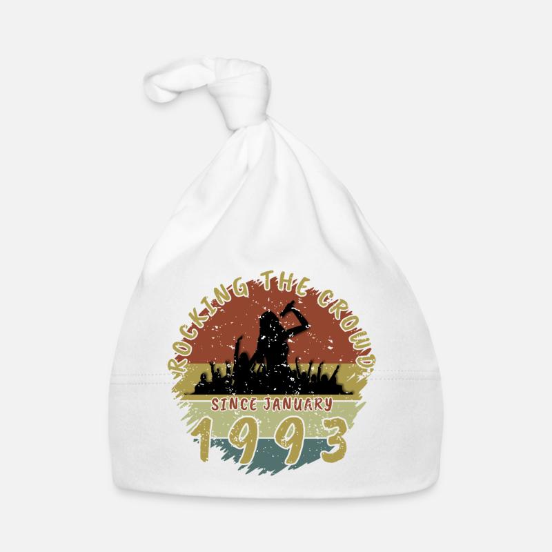 33rd Birthday Rocking the crowd SNG 01/1993 Organic Baby Cap