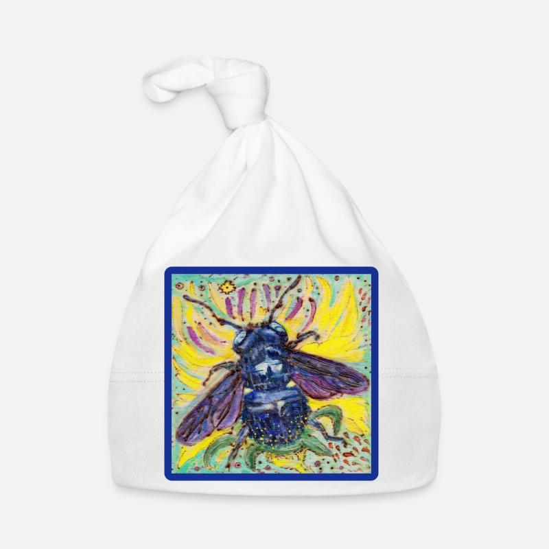 Abeille charpentière Bonnet bio Bébé