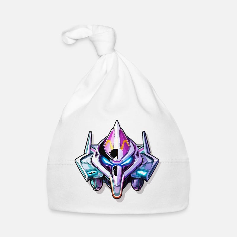 Casque de guerrier mécha néon Bonnet bio Bébé