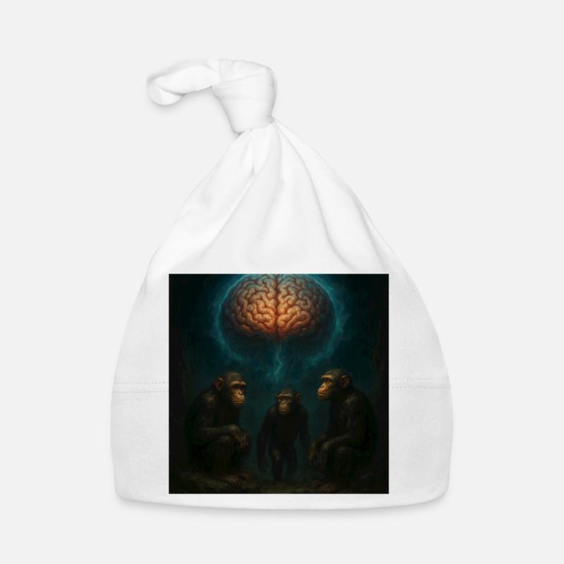 Brainlight : Trois singes dans un rêve Bonnet bio Bébé