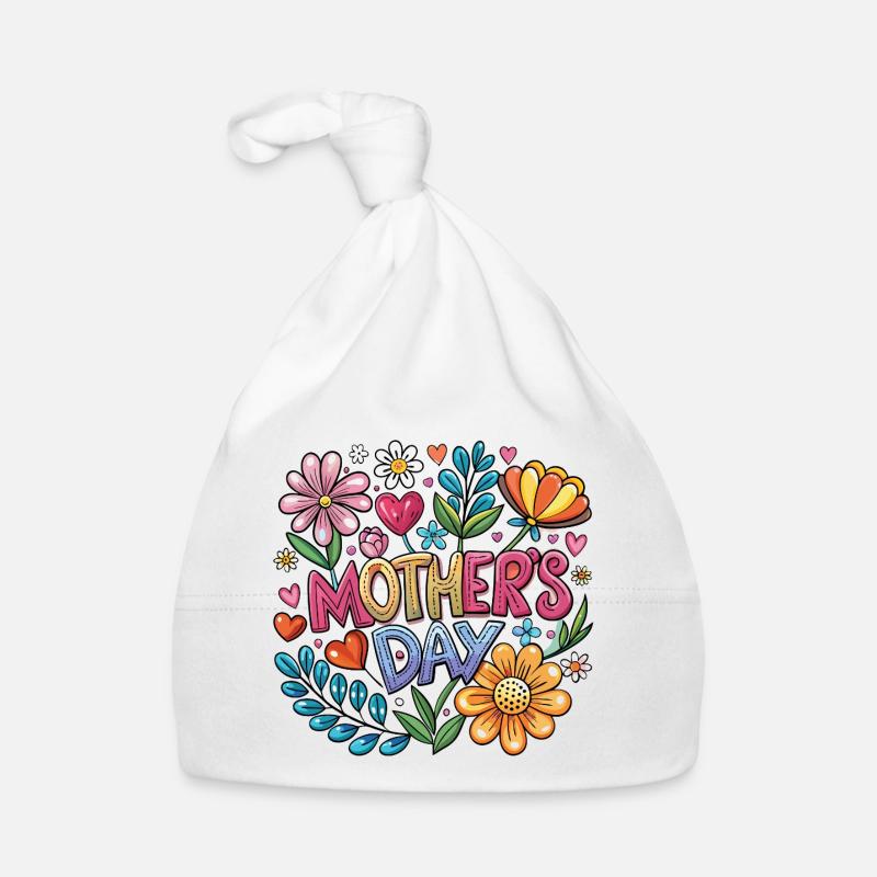 Muttertag Blumen Popart Baby Bio-Mütze