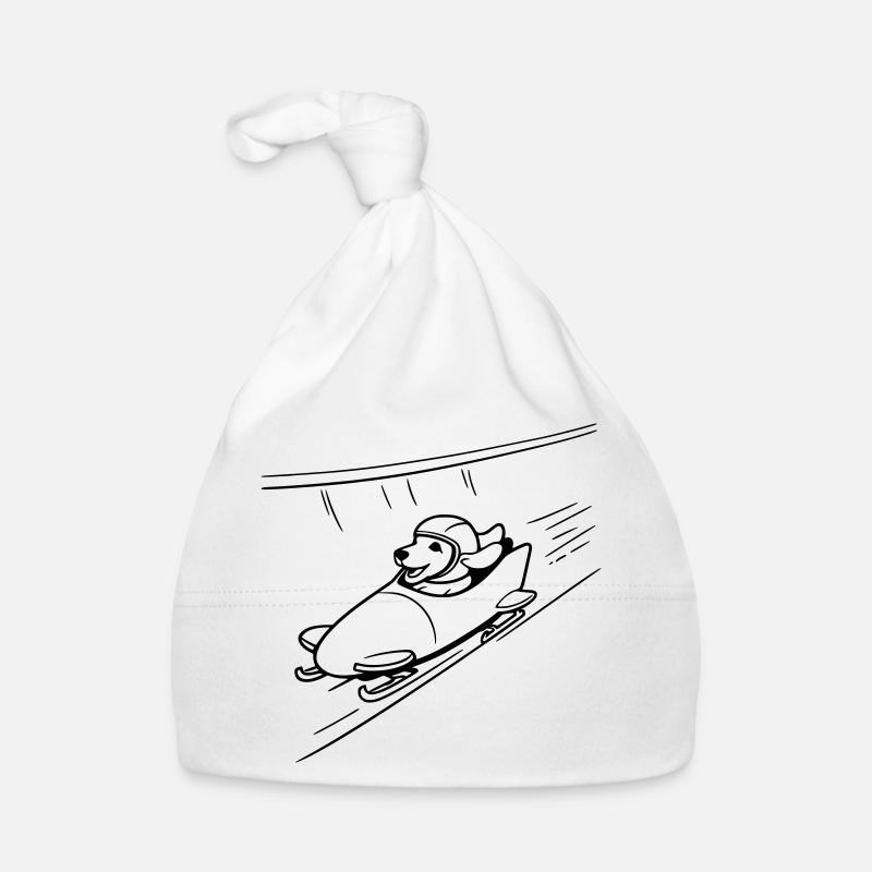 dackel eis bob kanal line art Baby Bio-Mütze