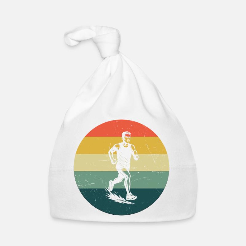 Racing Power Running Design Organic Baby Cap