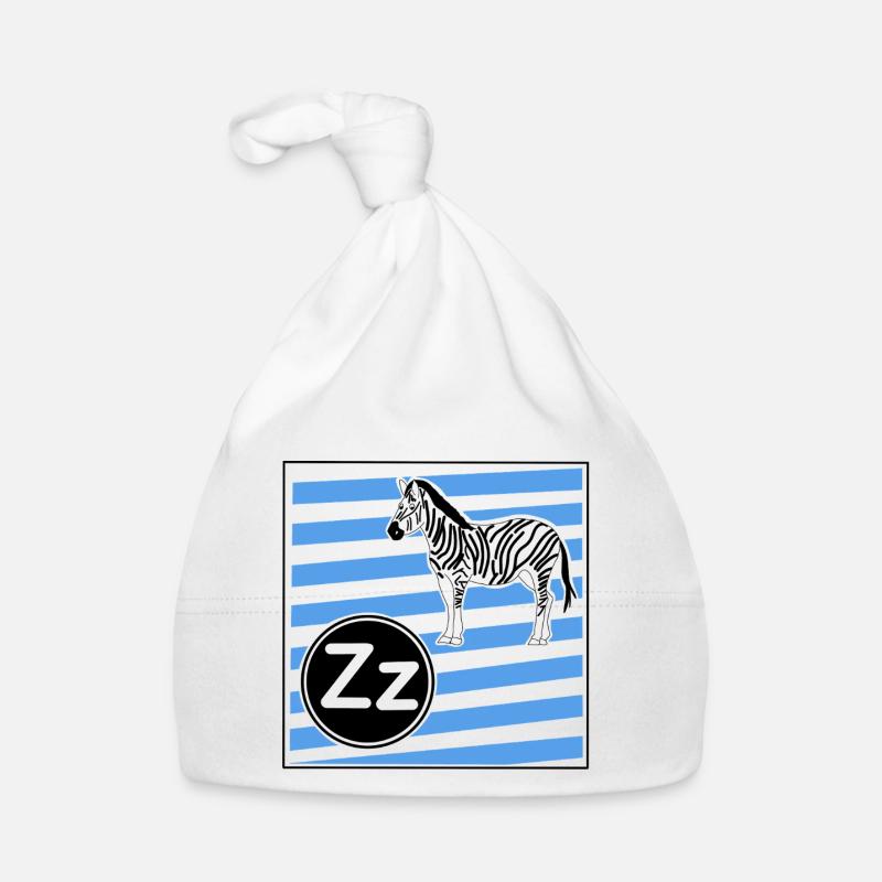 Z wie Zebra Baby Bio-Mütze