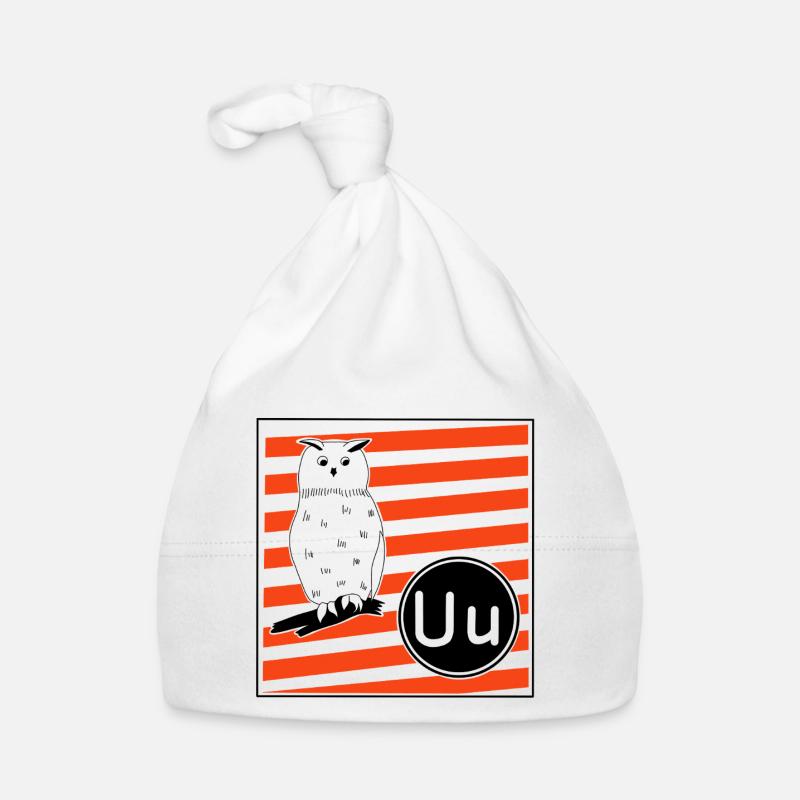 U for Eagle Owl Organic Baby Cap