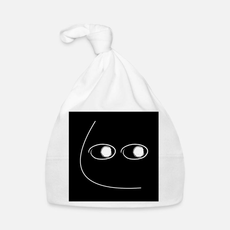 Side Eye_Blk/Wht Bonnet bio Bébé