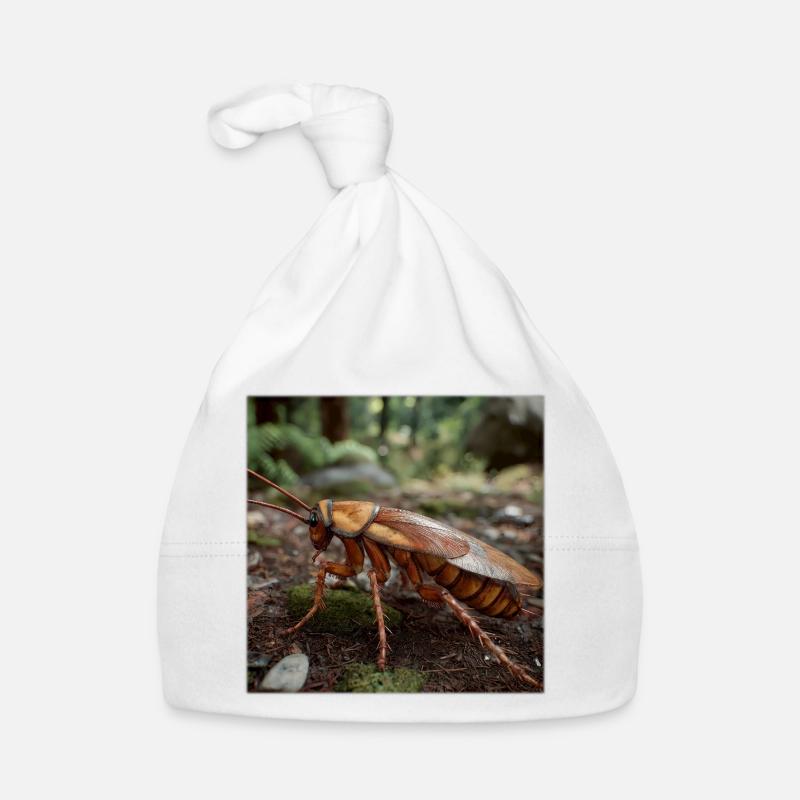Realistic Cockroach – Macro Insect Design Organic Baby Cap
