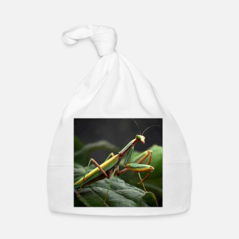 Praying mantis Makro – Elegant mantis Organic Baby Cap