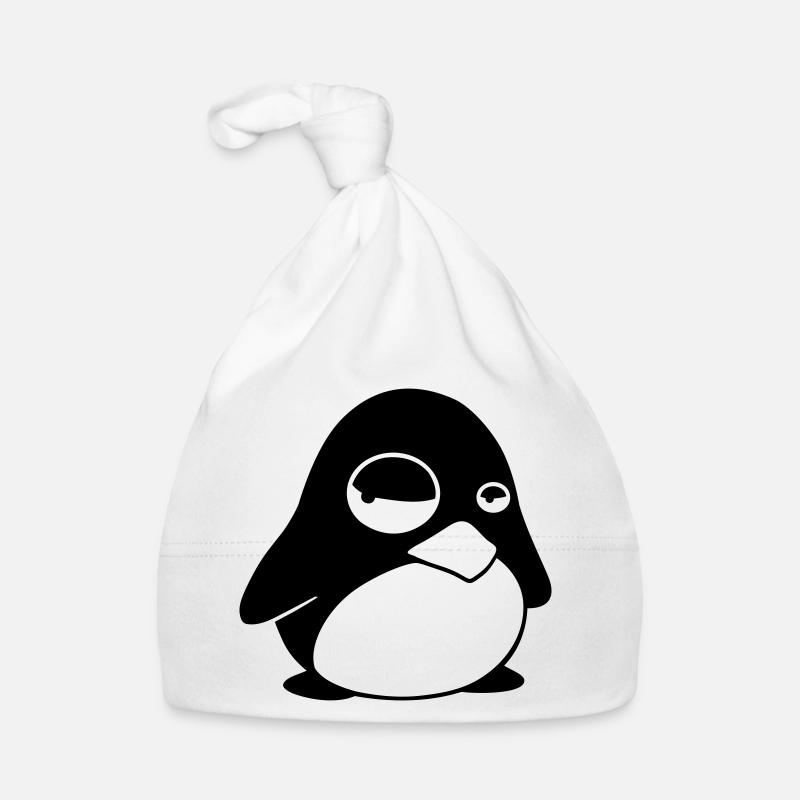 Grumpy Tux – Drôle de Penguin Linux pour les geeks Bonnet bio Bébé