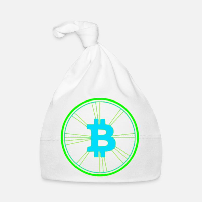 Bitcoin Wireframe Speed Future Vektor Baby Bio-Mütze