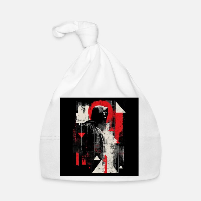 Néon géométrique Echo à capuchon Bonnet bio Bébé