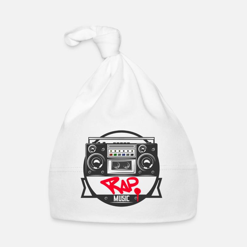 Musikbox Rap Logo Ghettoblaster Graffiti Baby Bio-Mütze