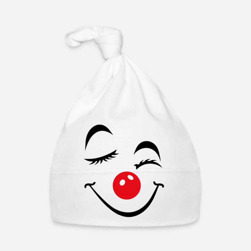 Carnaval du visage de clown joyeux Carnaval Carnaval Bonnet bio Bébé
