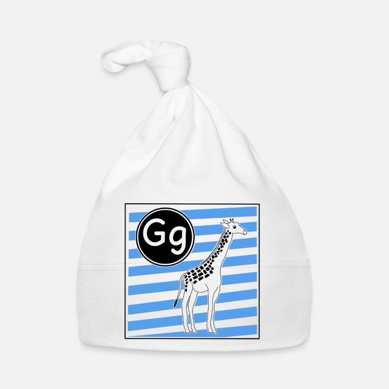 G for Giraffe Organic Baby Cap