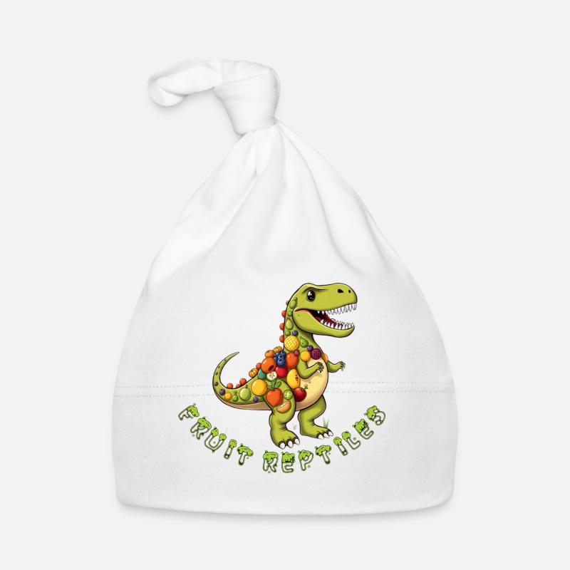 Fruit Dino with Fruit Wreath Organic Baby Cap