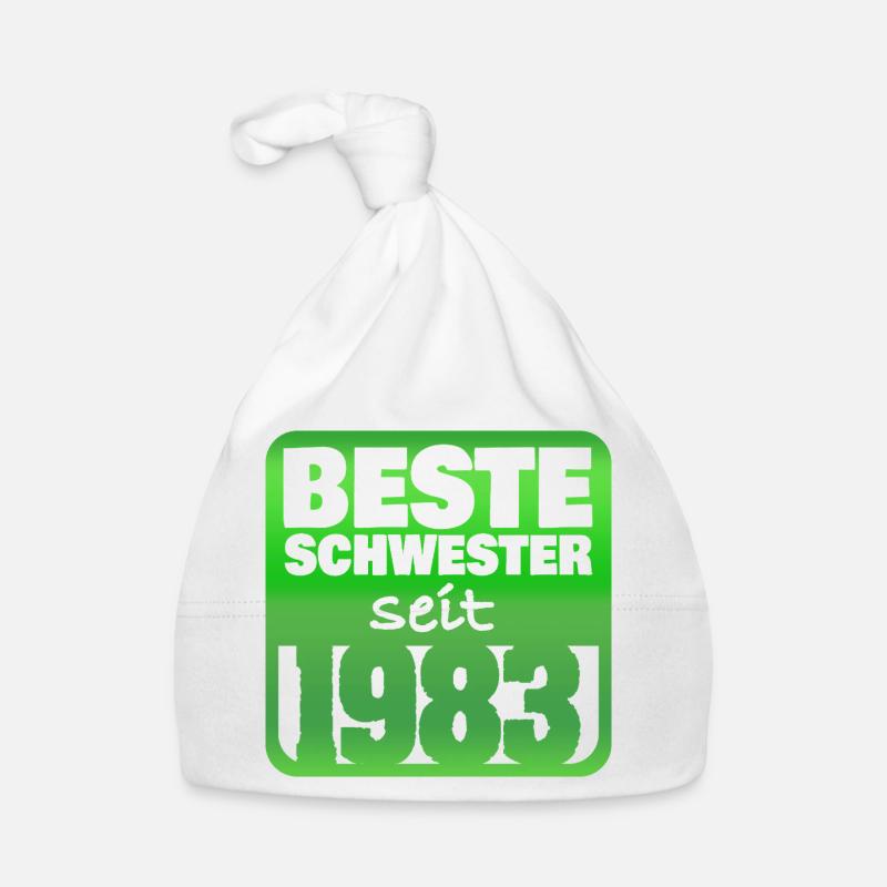Schwester 1983 Baby Bio-Mütze