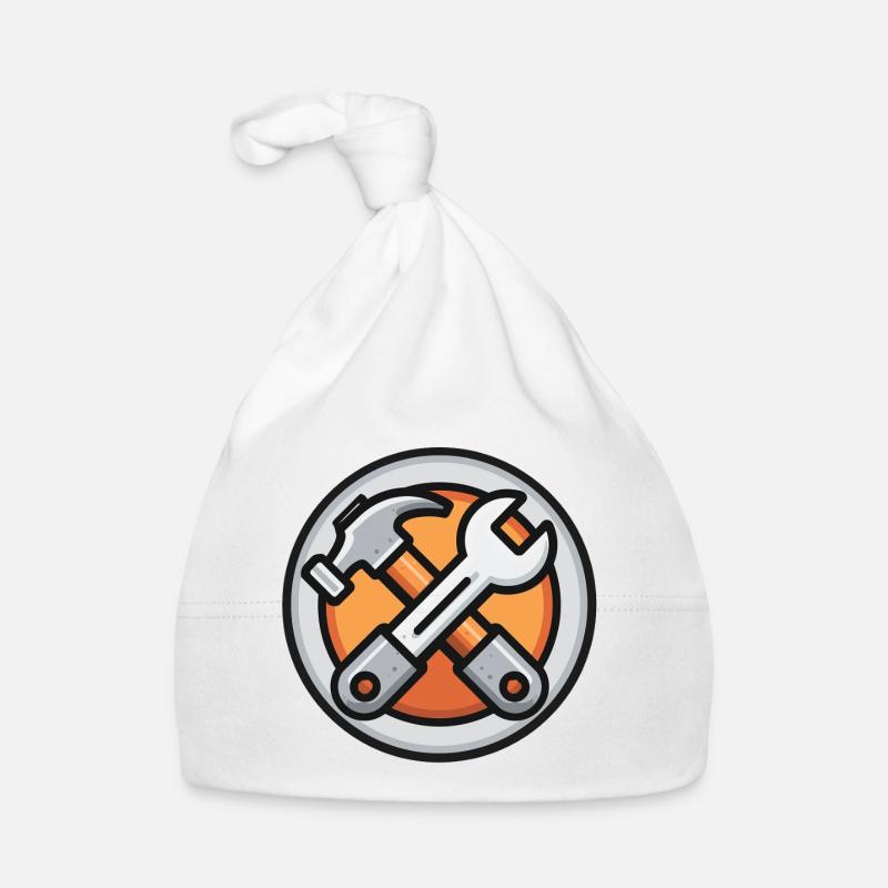 Tools in hand, handyman always ready, handyman Organic Baby Cap