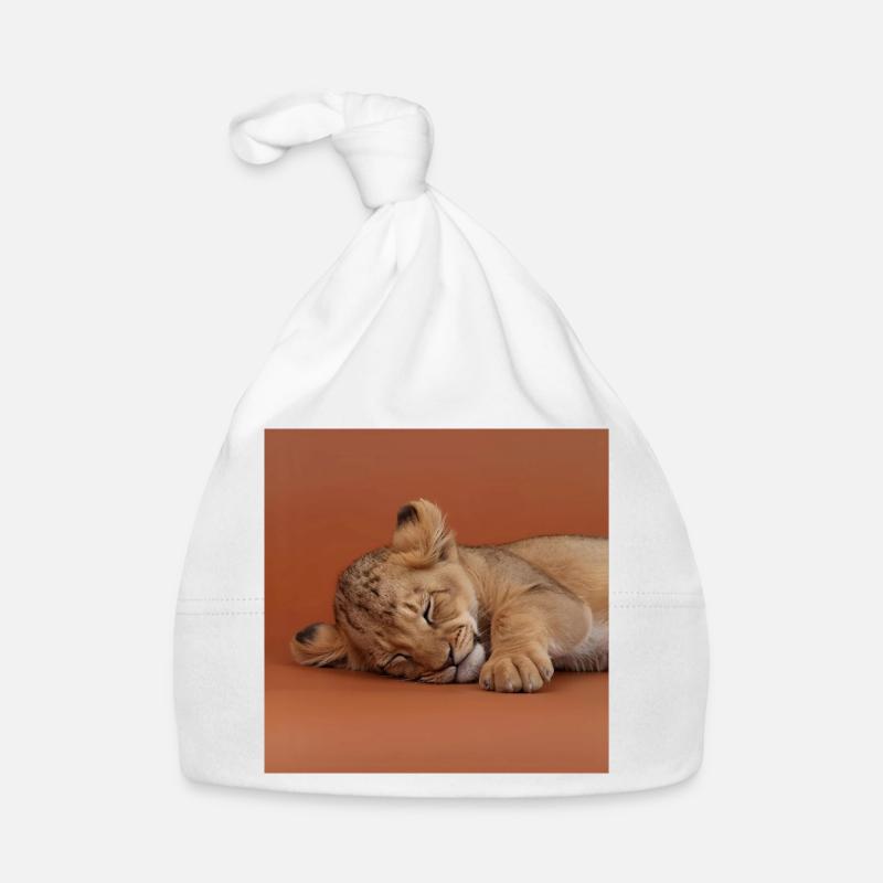 Sleeping cheetah cub Organic Baby Cap