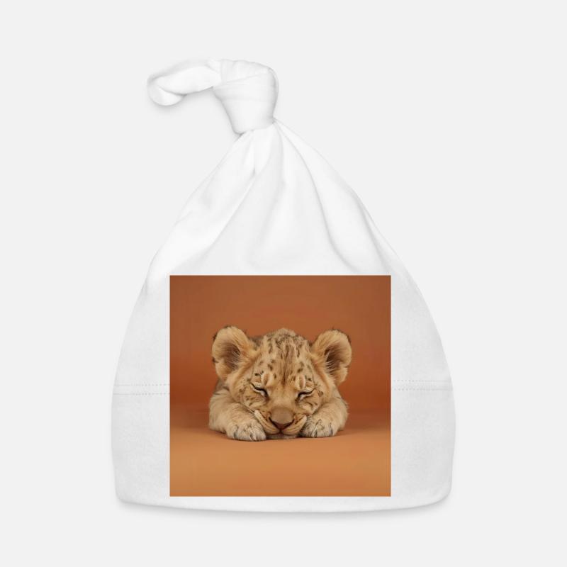 Sleeping cheetah cub Organic Baby Cap