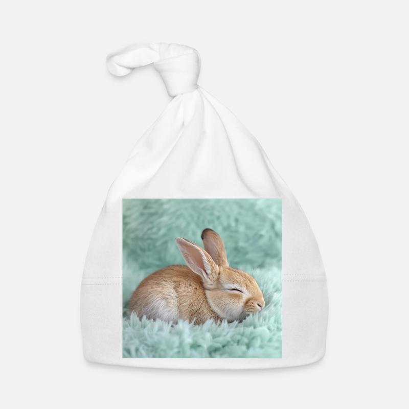 268 bunny Organic Baby Cap