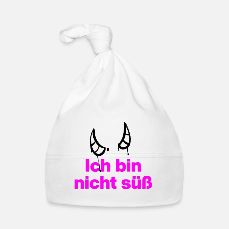 ICH BIN NICHT SÜSS, TEUFEL PUR! Baby Bio-Mütze
