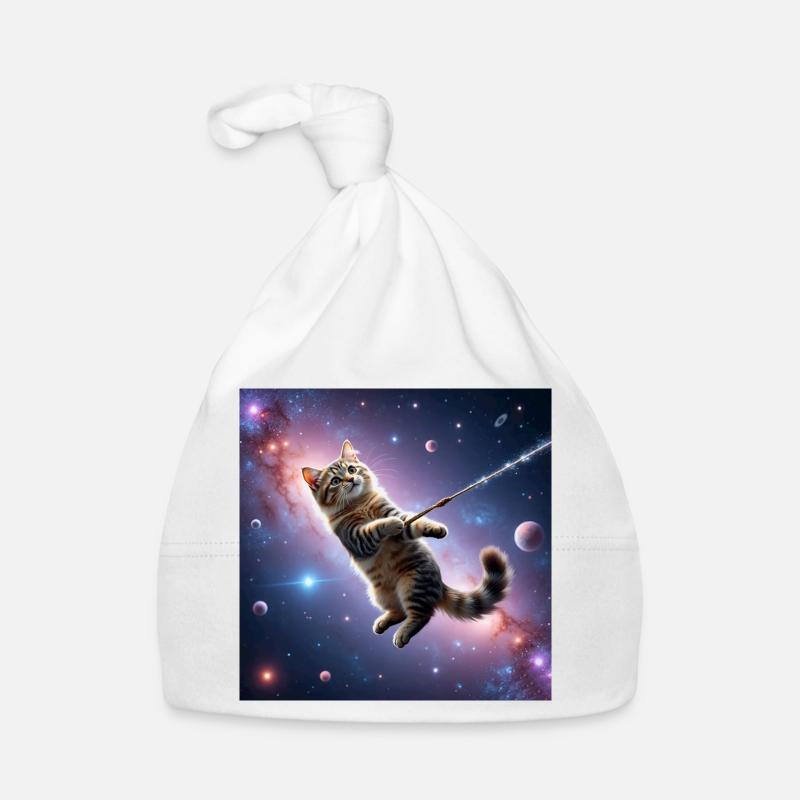 Chat dans l’espace Bonnet bio Bébé