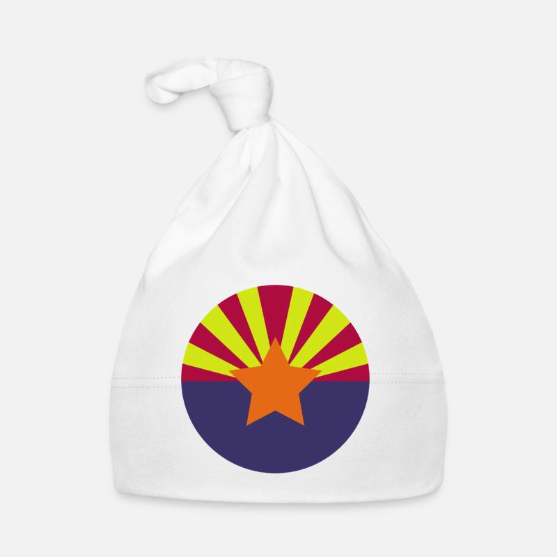 Drapeau rond de l’Arizona Bonnet bio Bébé