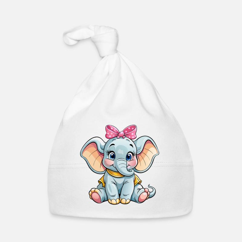 Bébé éléphant Bonnet bio Bébé