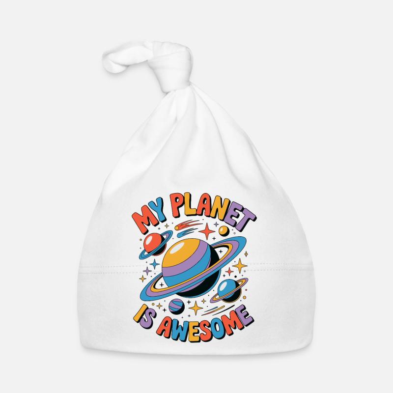 My Planet Is Awesome Baby Bio-Mütze