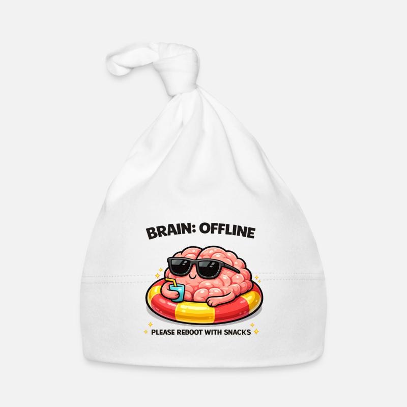 Brain Offline Snack Reboot Organic Baby Cap