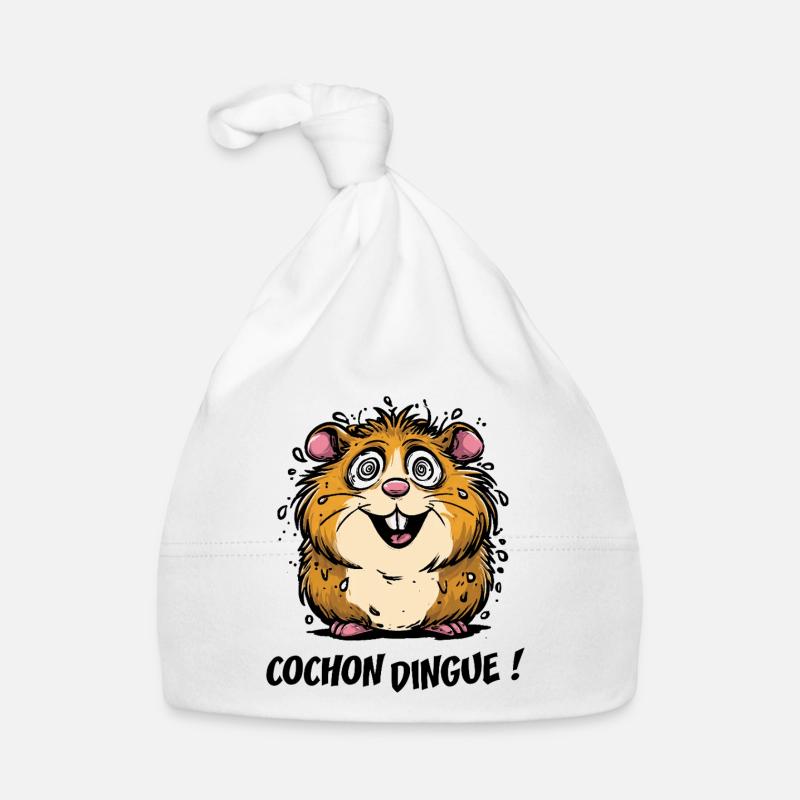 COCHON DINGUE ! Bonnet bio Bébé