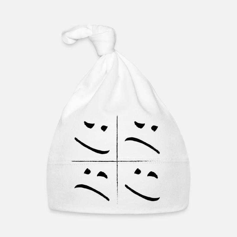 Face fendue triste bien Bonnet bio Bébé