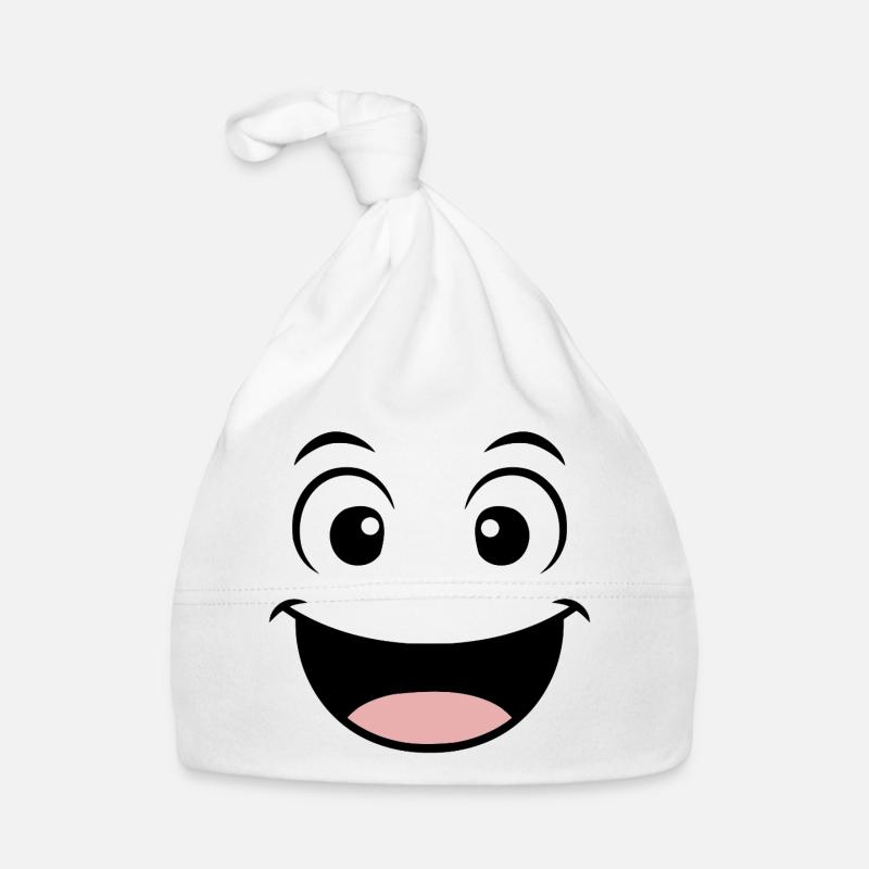 Good mood face Organic Baby Cap