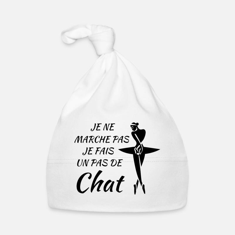 Je ne marche pas, je fais un pas de chat Bonnet bio Bébé