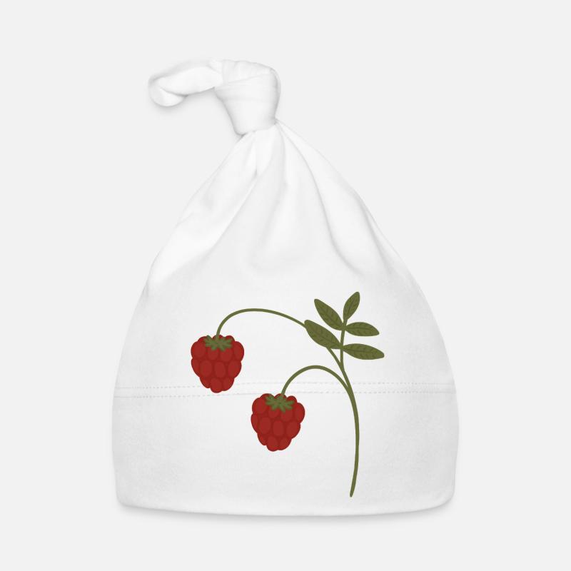 Himbeeren Baby Bio-Mütze