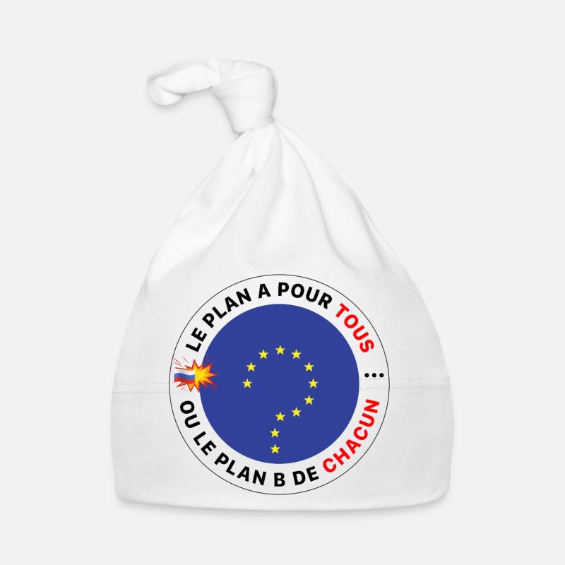 Europe_le_plan_A_pour_tous - Bonnet bio Bébé - blanc