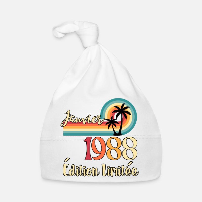 Januar 1988 – Retro Limited Edition Baby Bio-Mütze