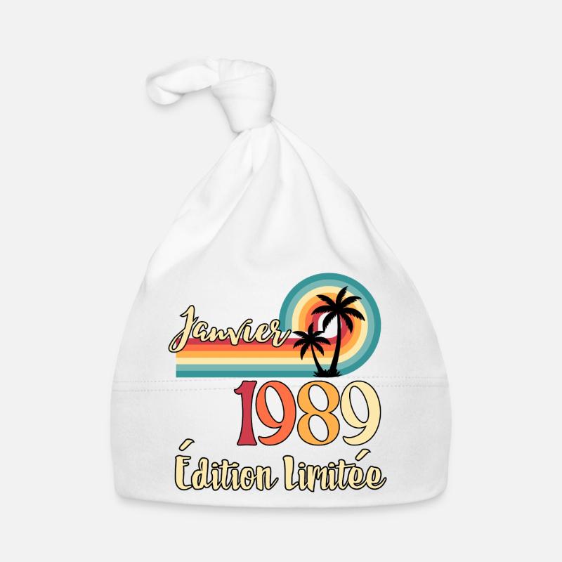 Januar 1989 – Retro Limited Edition Baby Bio-Mütze
